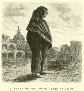 Una mujer de las clases bajas de Cuzco de Edouard Riou